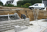 Réalisation des fondations à Niederbronn-les-Bains